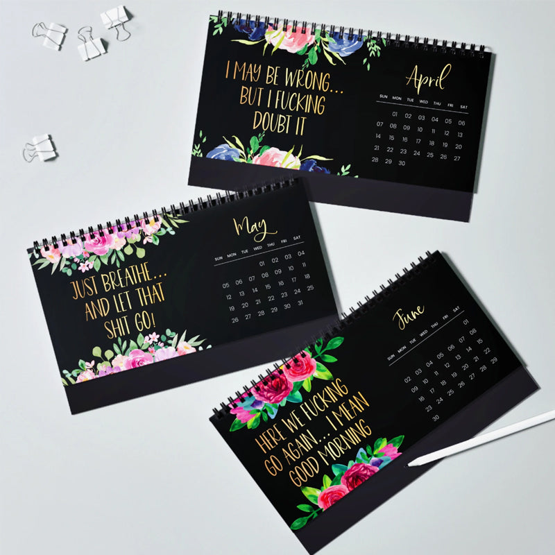 New 2025 Calendar with Fun Quotes and Planner