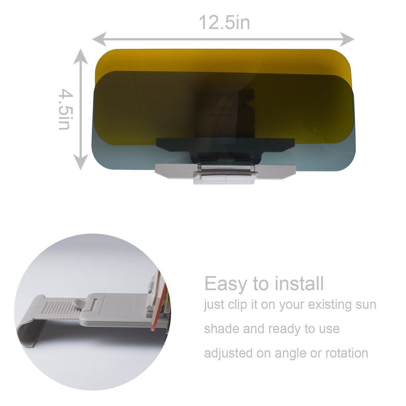 Day and Night Anti-Glare Car Windshield Visor(2pcs)