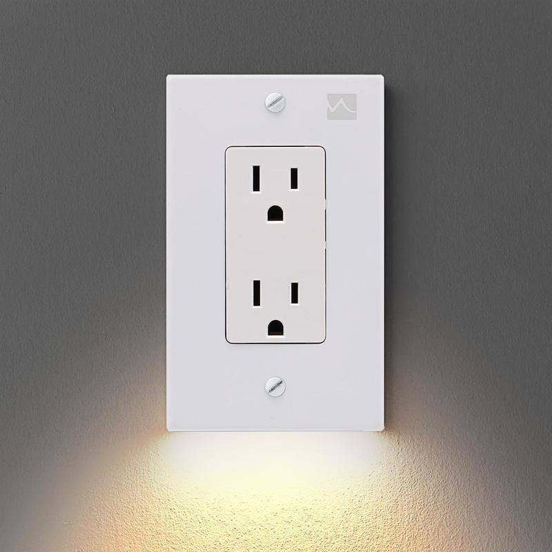 Hirundo Outlet Wall Plate With LED Night Lights