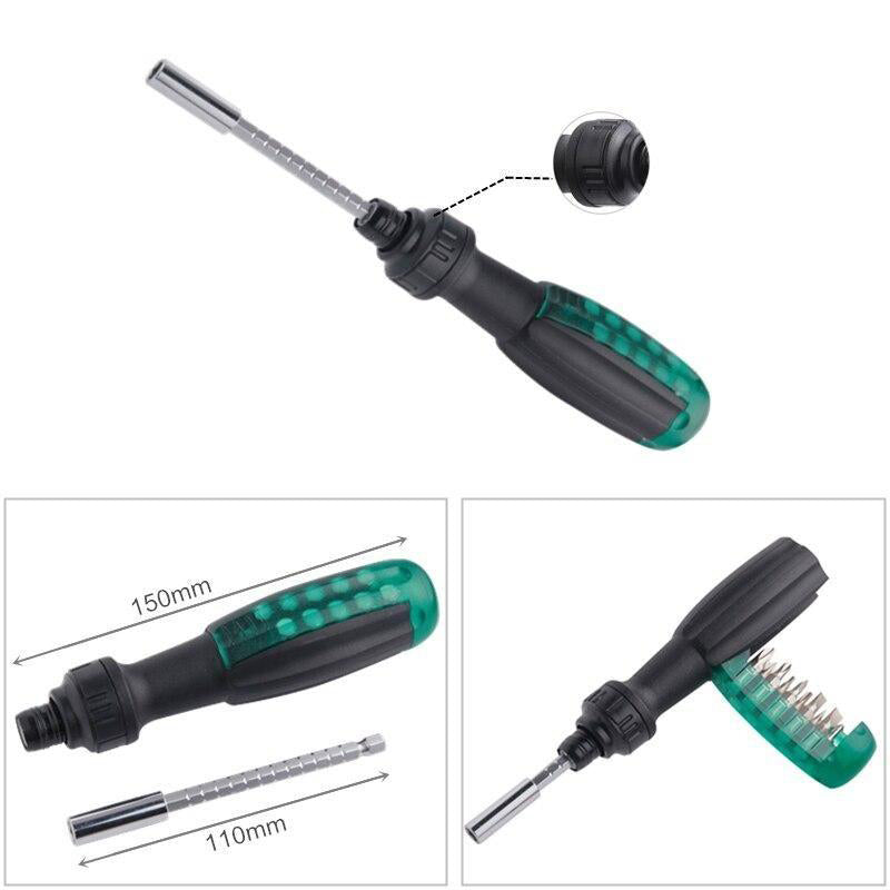 11 In 1 Extendable Ratchet Screwdriver Set