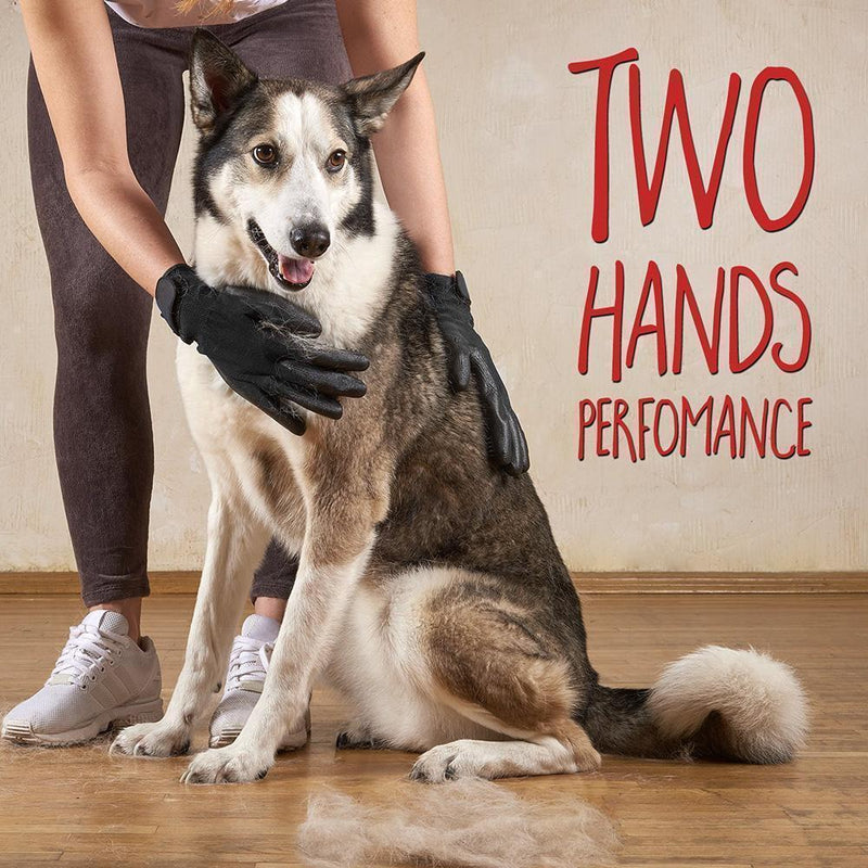 Fanshome™Pet Grooming Gloves For Cats, Dogs & Horses - Left & Right