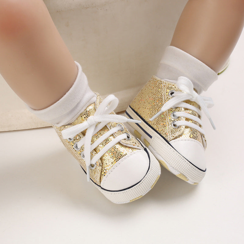 Sequined Baby Shoes