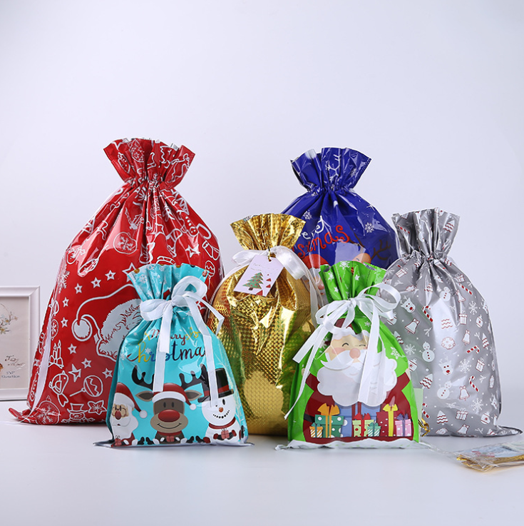 Drawstring Christmas Gift Bags