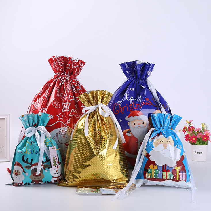 Drawstring Christmas Gift Bags