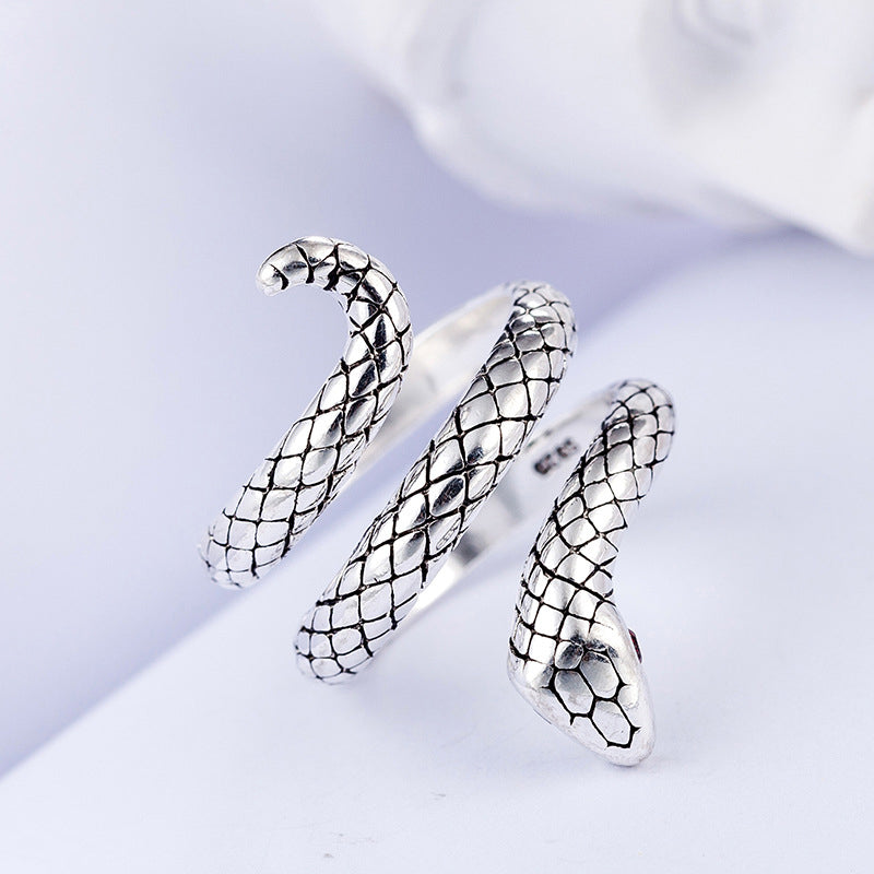 Cobra Shaped Open Adjustable Ring