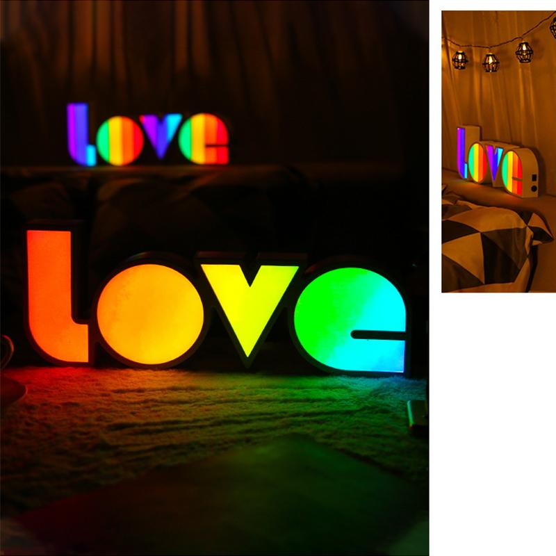 Fanshome™Love Letters Decor LED Light