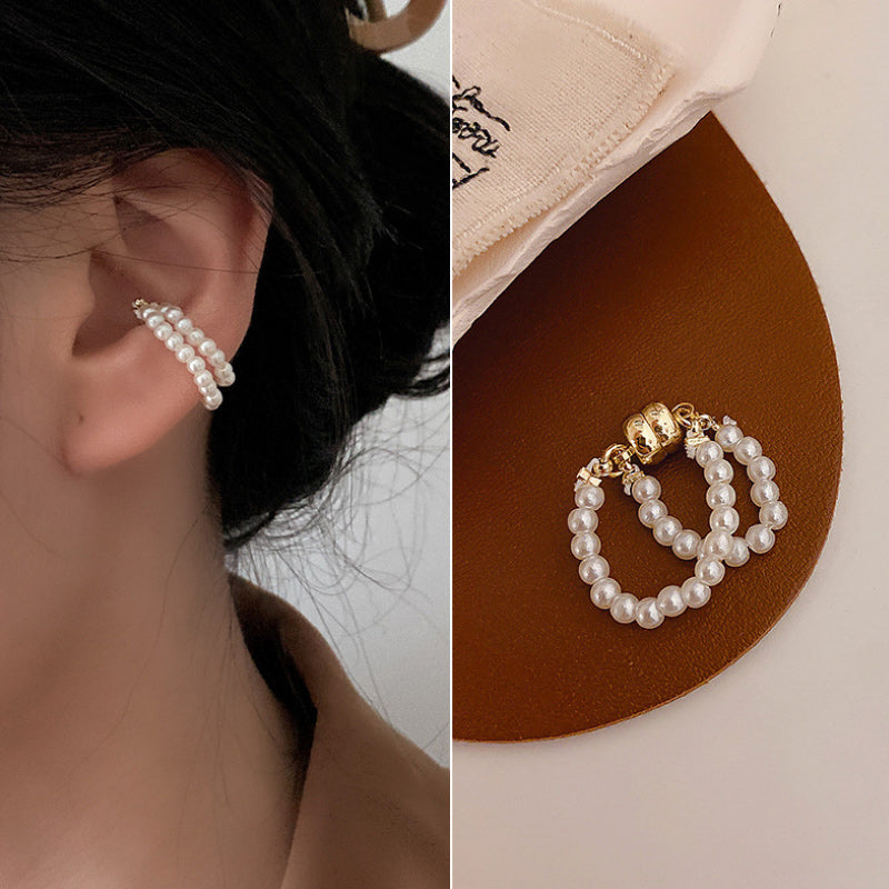 Magnetic Pearl Ear Clip