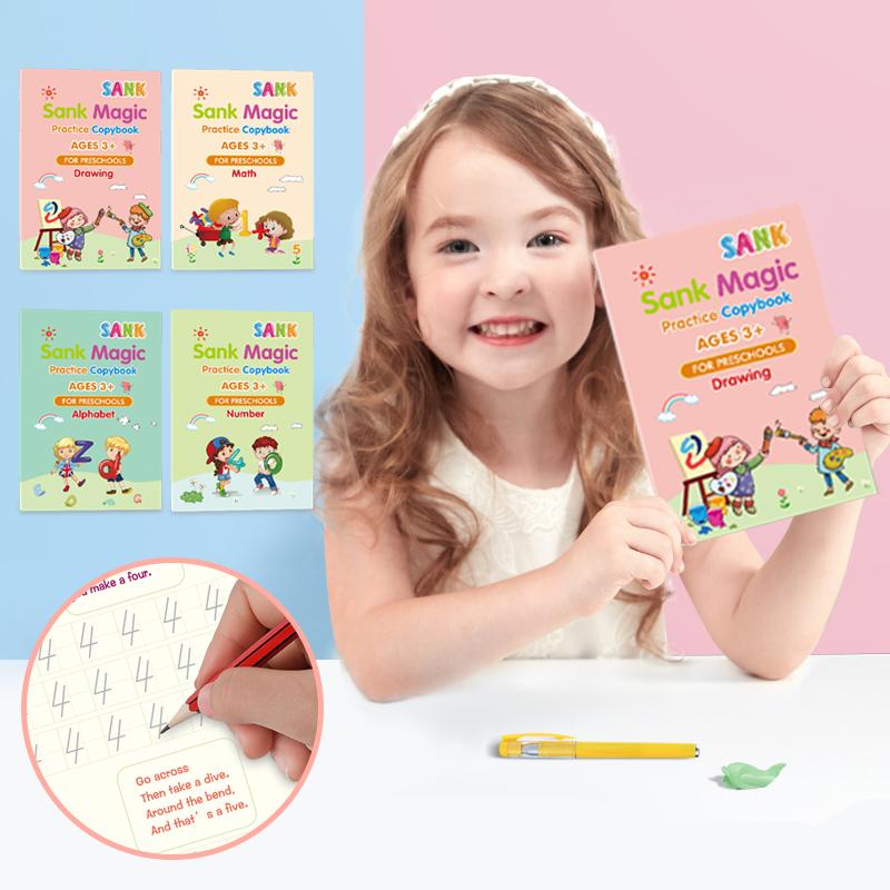 Magic Reusable Handwriting Copybook Set for Kids