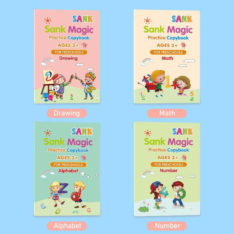 Magic Reusable Handwriting Copybook Set for Kids