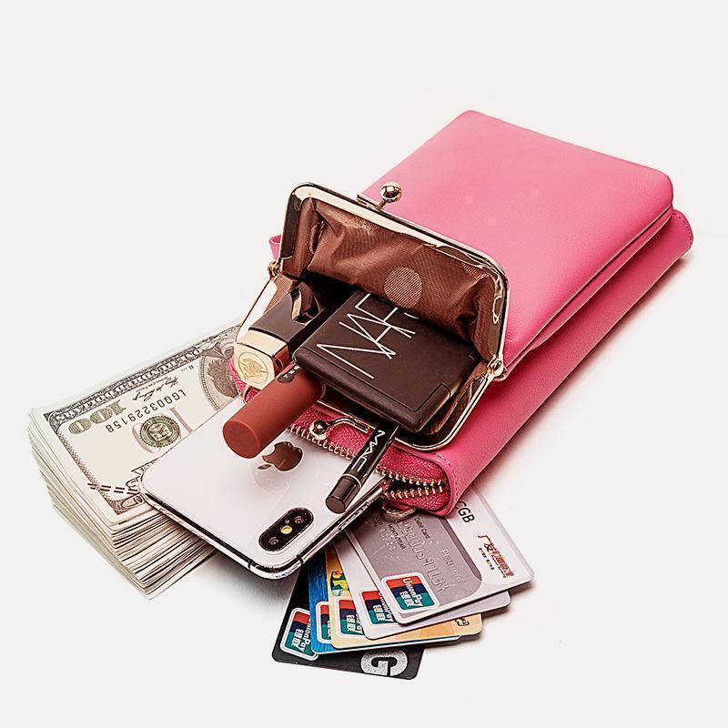 Women Phone Bag Solid Crossbody Bag