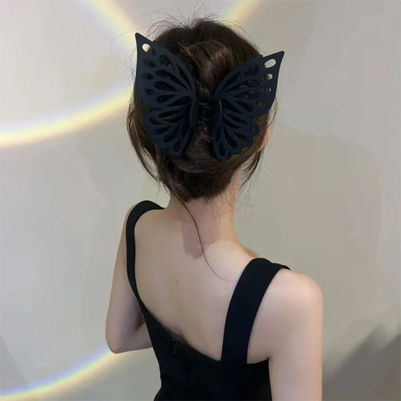 Butterfly Cutout Tassel Large Hair Clip