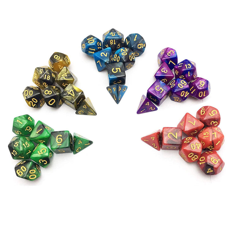 Two-Color Mix Multi-sided  Dice Set