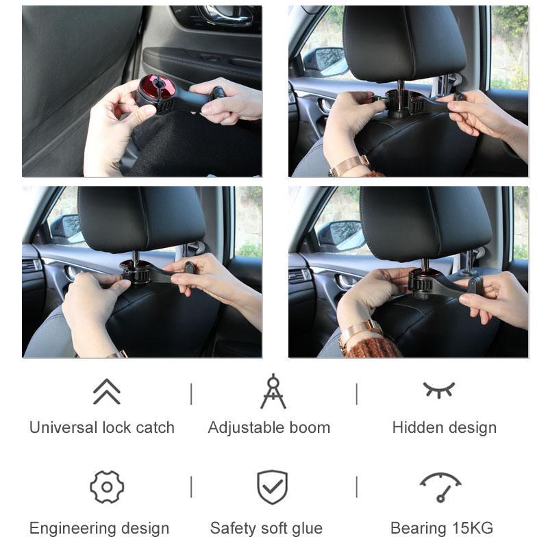 Fanshome™Headrest Bracket Car Hook