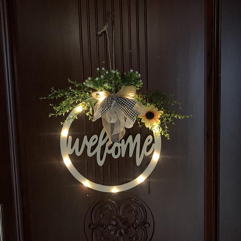 "Welcome" and "Hello" wreath--Midsummer Night💐💐