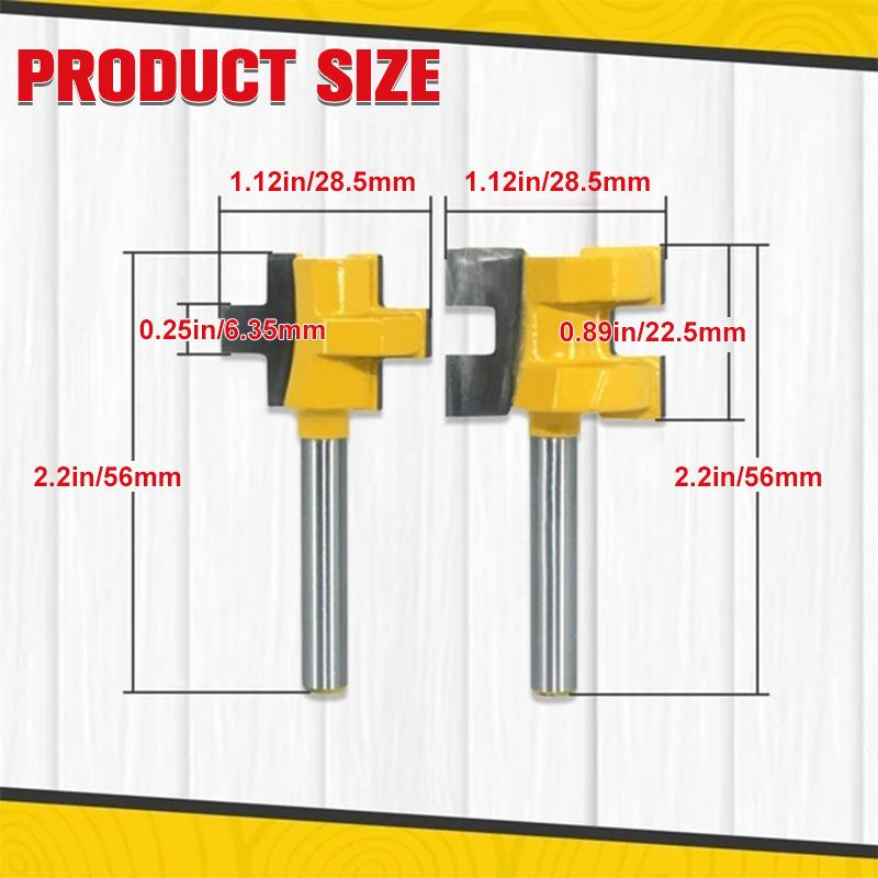 Fanshome™ Easy Tongue Groove Joint Bits (2pcs/Set)