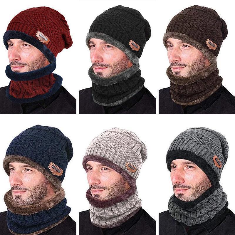 Fanshome Warm Beanie Cap With Scarf