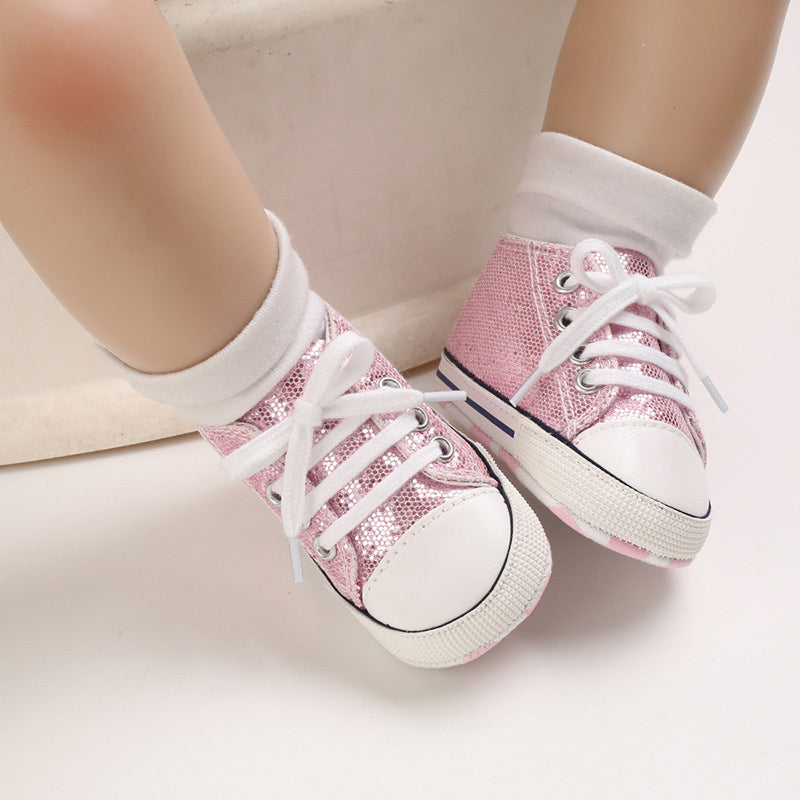 Sequined Baby Shoes