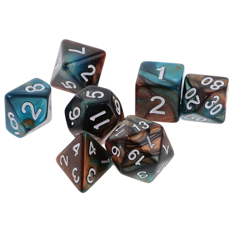 Two-Color Mix Multi-sided  Dice Set
