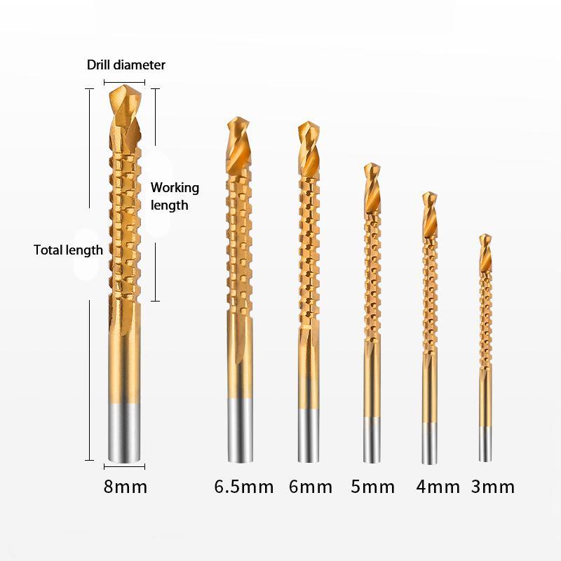 Titanium Twist Drill Bit Set（6 PCS）