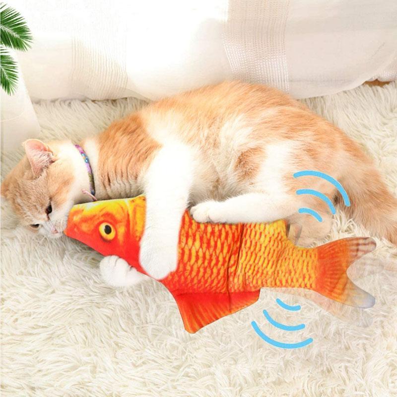 Fanshome™ Plush Simulation USB Charging Cat/Dog Fish Toy