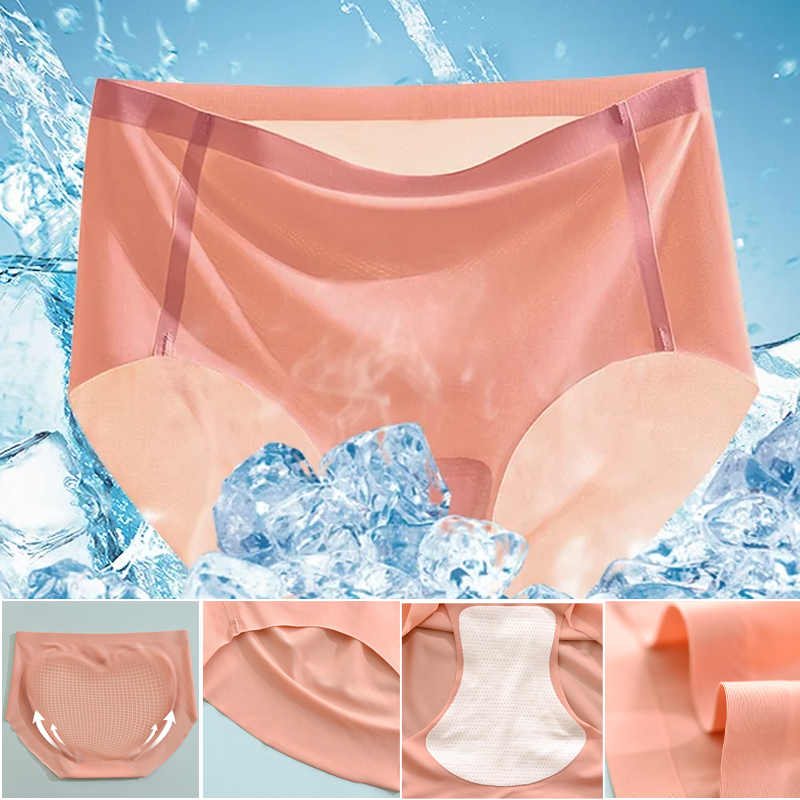 Women's Seamless Ice Silk Antibacterial Panties