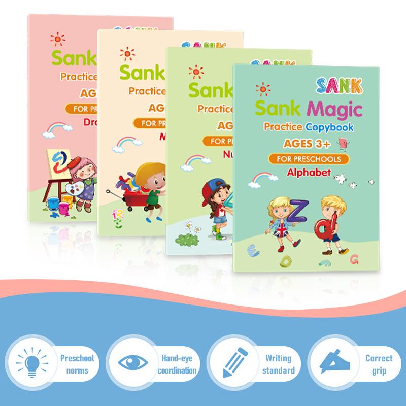 Magic Reusable Handwriting Copybook Set for Kids