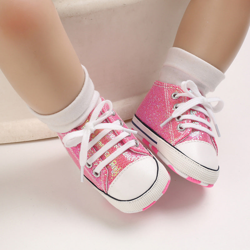 Sequined Baby Shoes