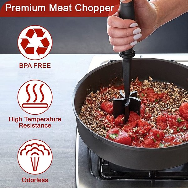 Multifunctional Heat Resistant Meat Masher